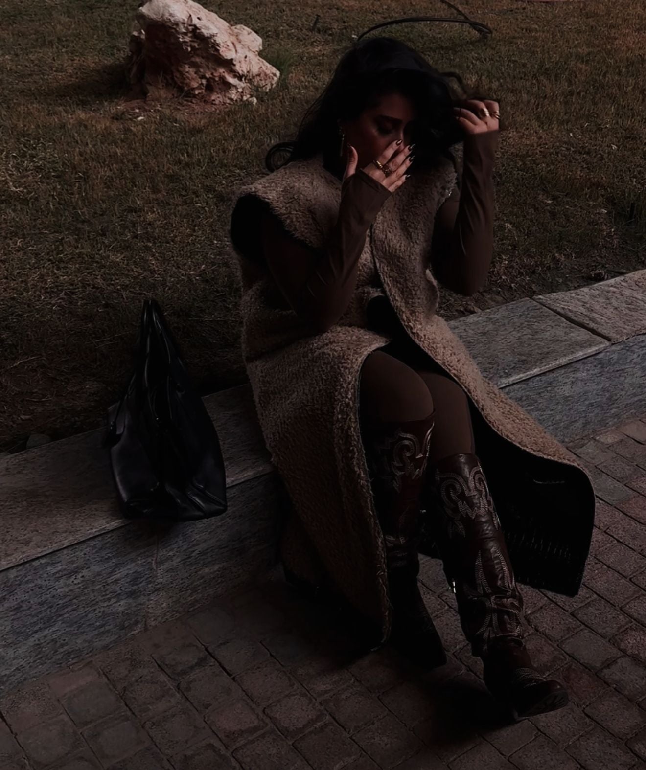 Revé Dual-Tone Vest Teddy & Leather Edition